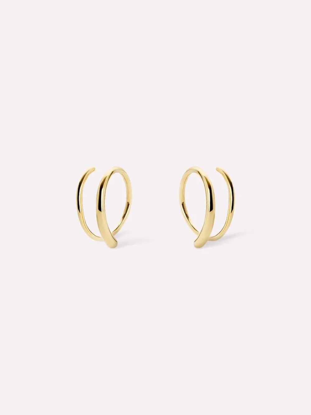 Double Hoop Gold Earrings NWOT by Ana Luisa